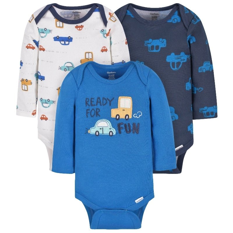 Gerber Set 3 Bodies Manga Corta Niño NB - Farmacias Arrocha