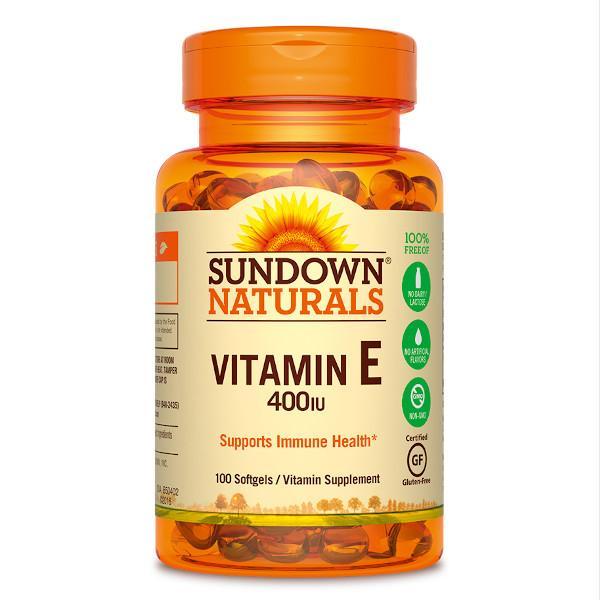 Sundown Naturals E 400 IU dl-Alpha 100 Softgels - Farmacias Arrocha