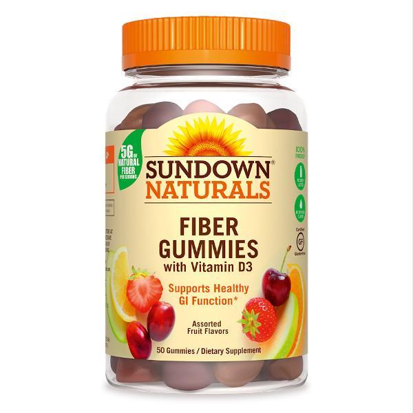 Sundown Naturals Fiber with D3 Gummies - Farmacias Arrocha