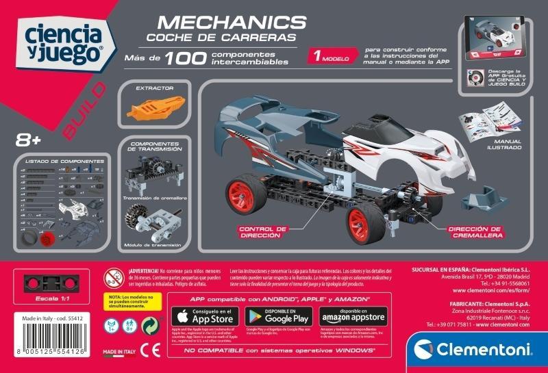 Clementoni Mechanics - Coche de Carreras - Farmacias Arrocha