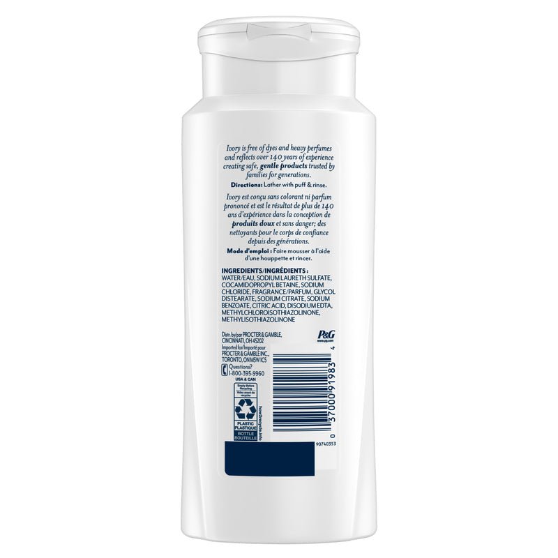 Ivory Body Wash Original 21oz 620ml - Farmacias Arrocha
