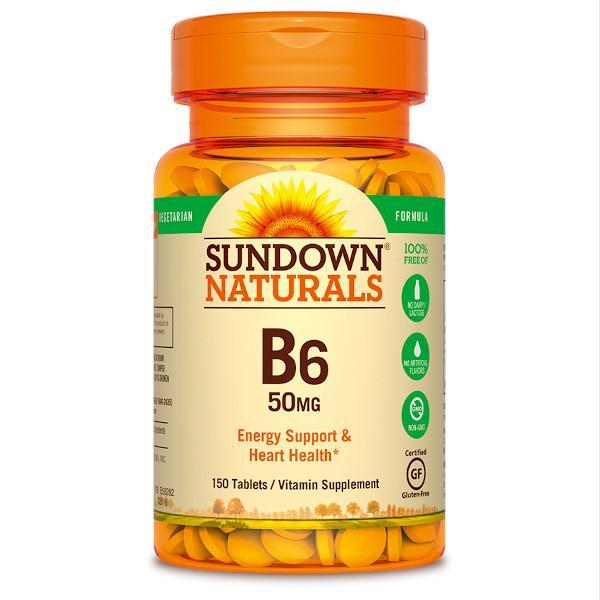 Sundown Naturals B6 50 MG - Farmacias Arrocha