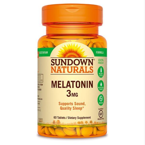 Sundown Naturals Melatonin 3mg 60 Tablets - Farmacias Arrocha