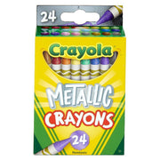 Crayola Crayon 24Ct Metallic - Farmacias Arrocha