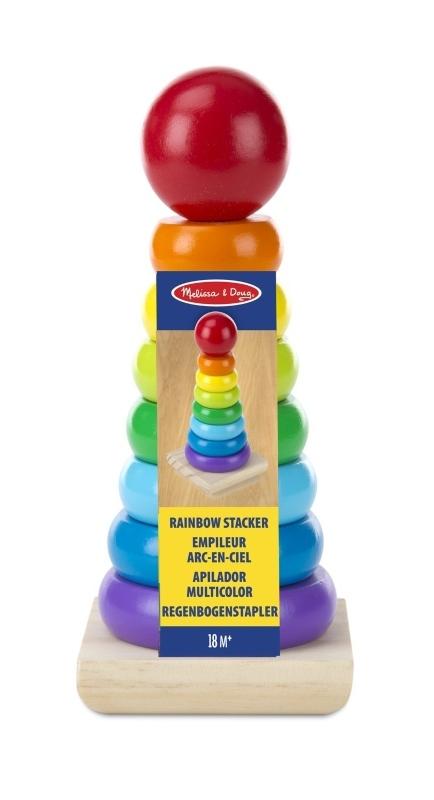 Melissa & Doug Aros de Madera Apilables Multicolor - Farmacias Arrocha
