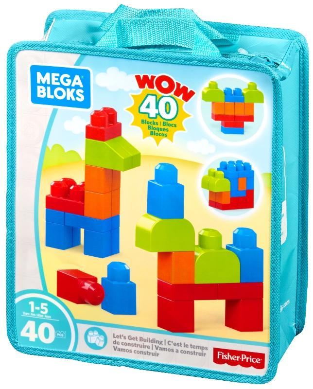 Mega Bloks Bolsa Mediana Construcción, 40 Bloques - Farmacias Arrocha