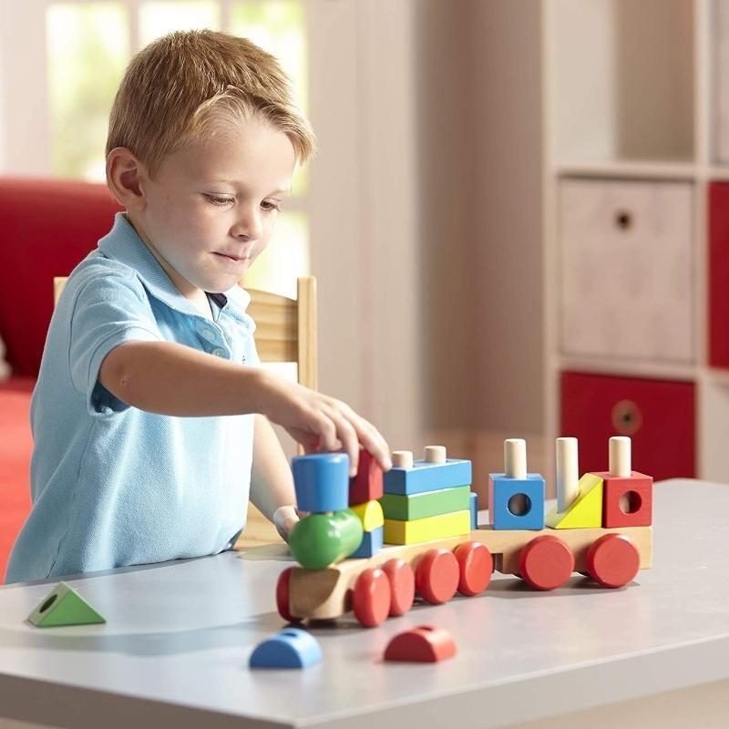 Melissa & Doug Tren de Madera Apilable - Farmacias Arrocha