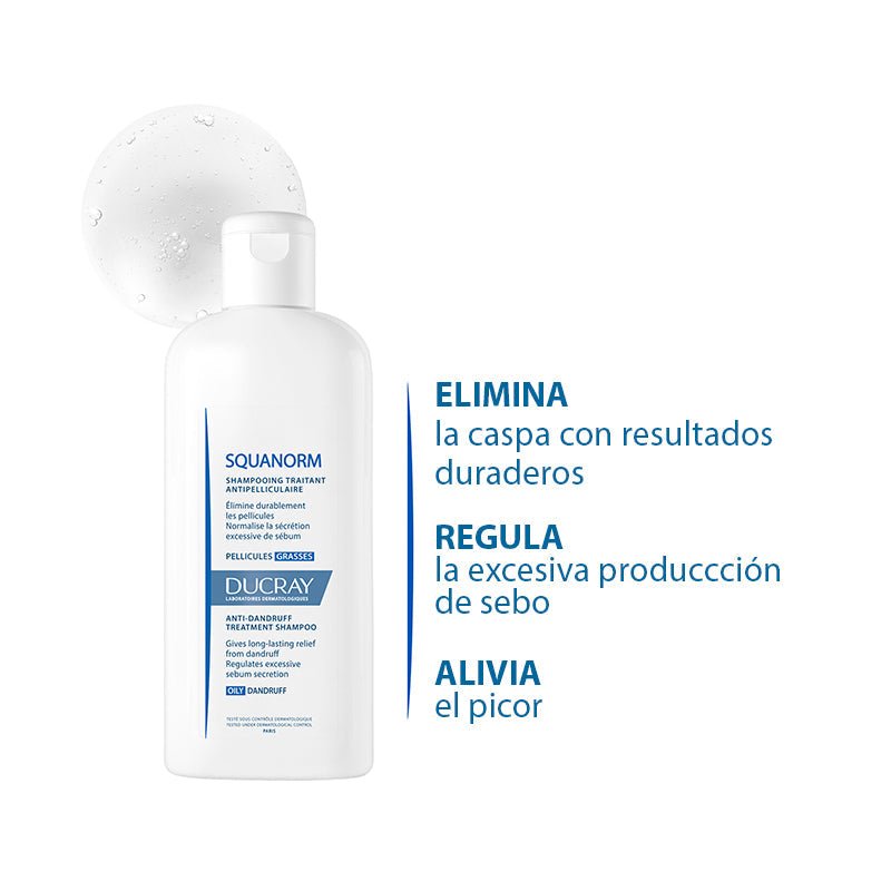 DUCRAY SQUANORM Champú 200ml Tratamiento Caspa Grasa - Farmacias Arrocha