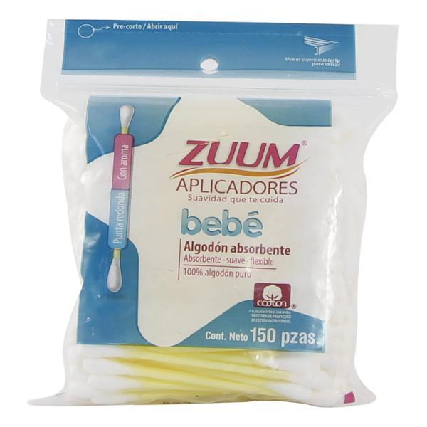 Zuum Algodon Aplicador Bebe Bolsa 150Pz - Farmacias Arrocha