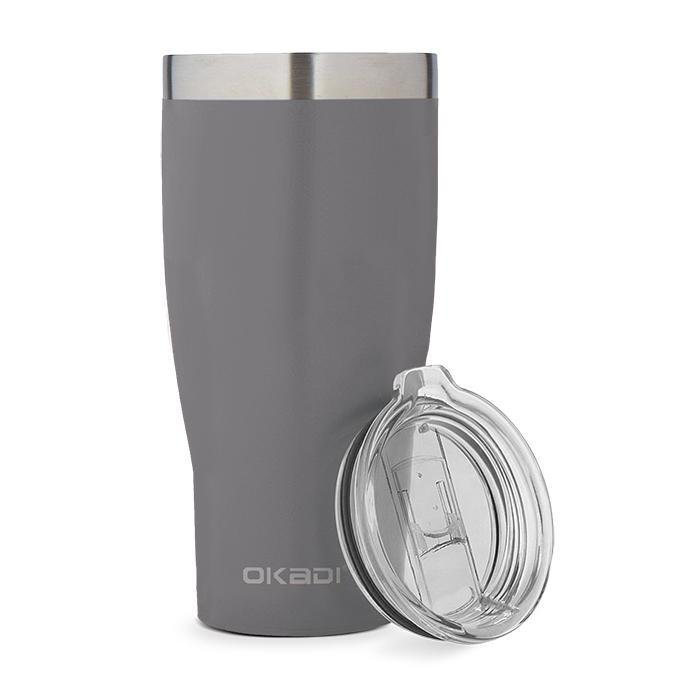 Okadi Vaso Térmico 900Ml De Acero Inoxidable Con Tapa, Gris - Farmacias Arrocha