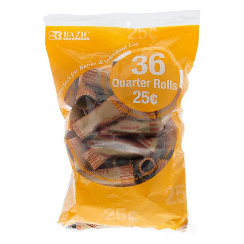 Bazic Rollos Para Monedas 0.25 - Farmacias Arrocha