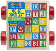 Melissa & Doug Vagón de Madera con Bloques ABC y 123 - Farmacias Arrocha