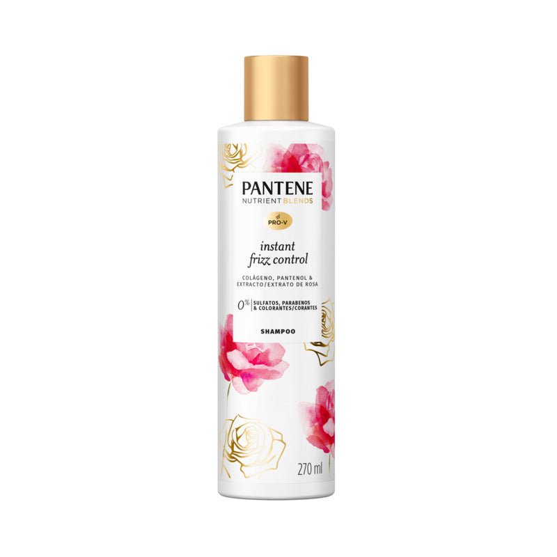 Pantene Shampoo Frizz Control Rose 270Ml - Farmacias Arrocha