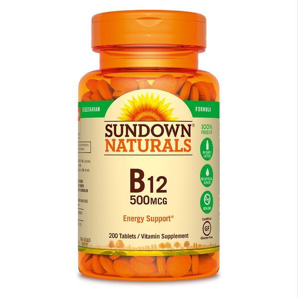 Sundown Naturals B12 500 mcg - Farmacias Arrocha