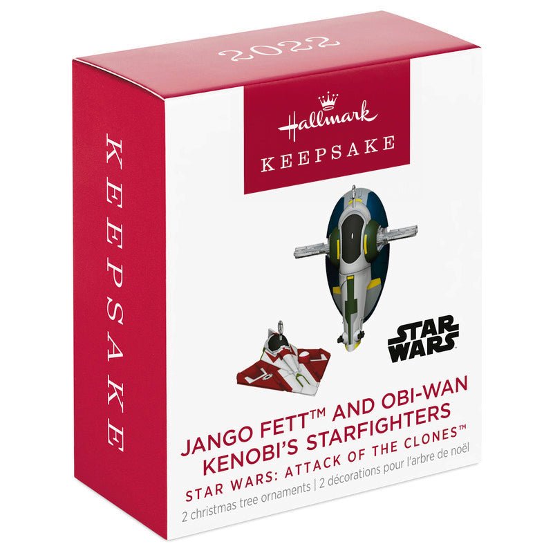 Hallmark Ornamento Jango Fett & Obiwan Starfighter - Farmacias Arrocha