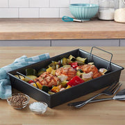 Chicago Metallic Bandeja Pro Antiadherente Para Rostizar 13.5"X 9.5"X2" - Farmacias Arrocha