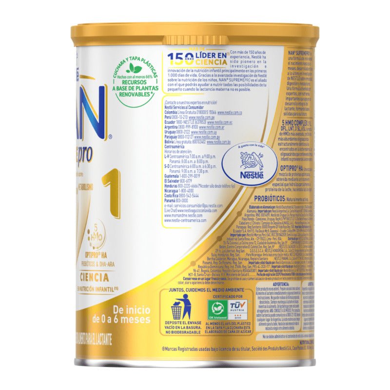 Nan Supremepro 1 800g - Farmacias Arrocha