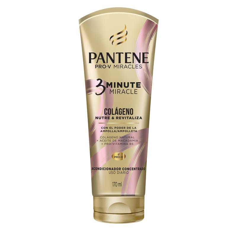 Pantene 3 Minute Miracle Colageno 170Ml - Farmacias Arrocha
