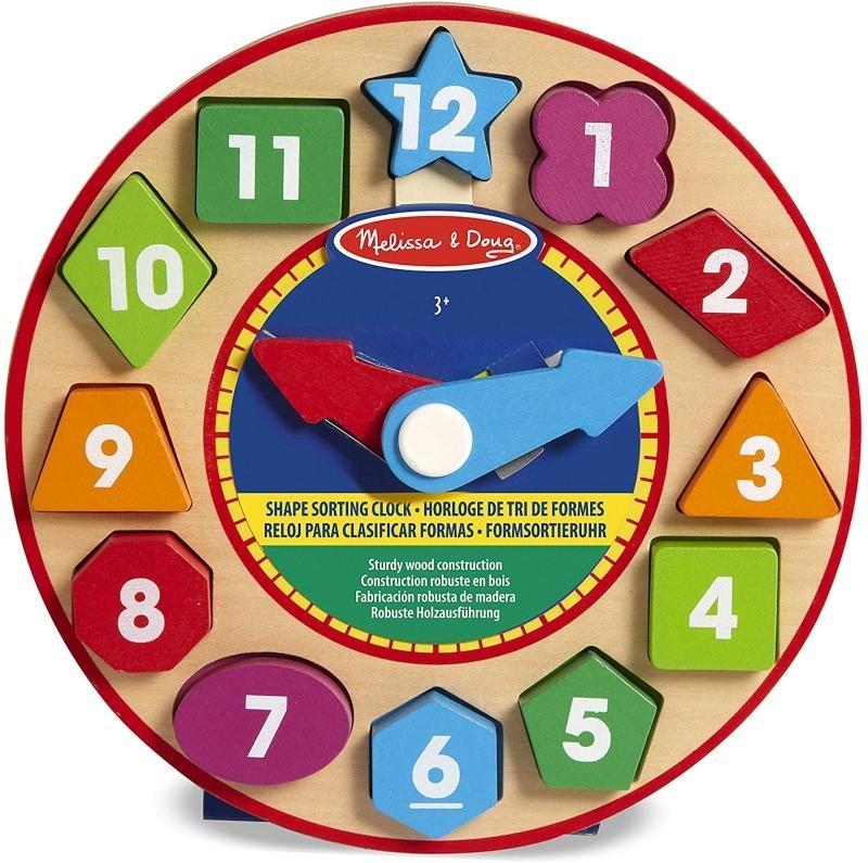 Melissa & Doug Reloj de Madera para Clasificar Formas - Farmacias Arrocha