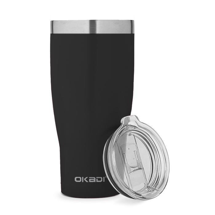 Okadi Vaso Térmico 900Ml De Acero Inoxidable Con Tapa, Negro - Farmacias Arrocha