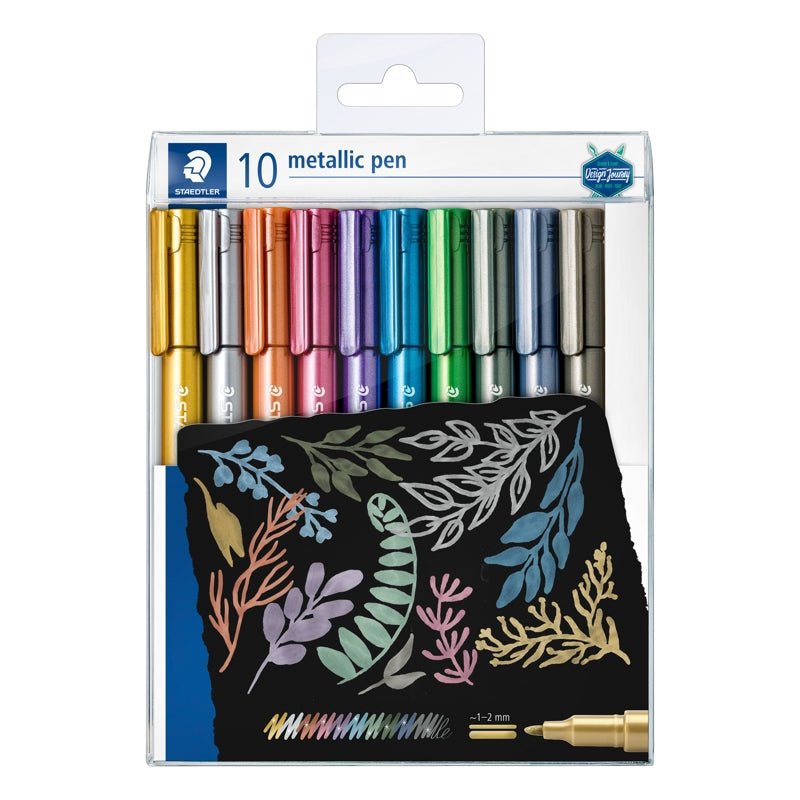 Staedtler Marker Metallic Pen 10 Pcs In A Set - Farmacias Arrocha