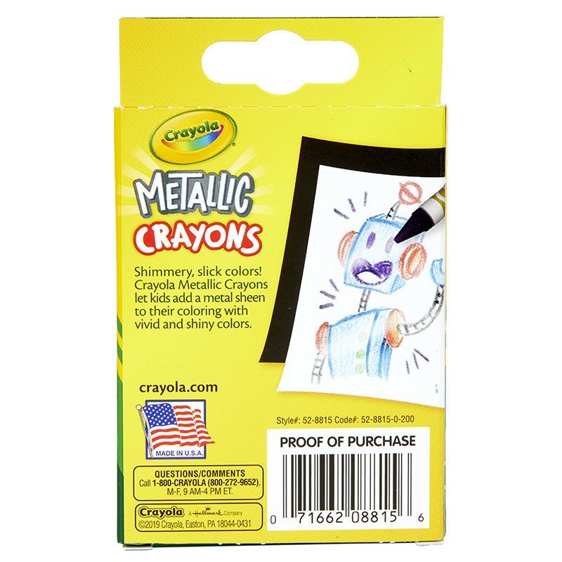 Crayola Crayon 24Ct Metallic - Farmacias Arrocha