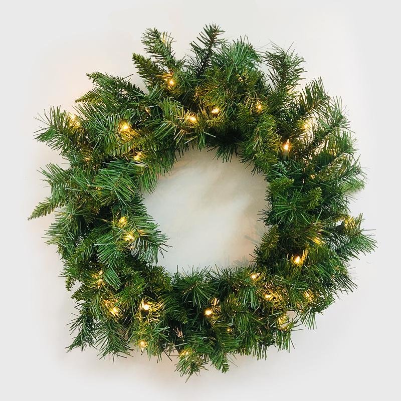 Merry & Joy Corona De 30" Con Luces - Farmacias Arrocha