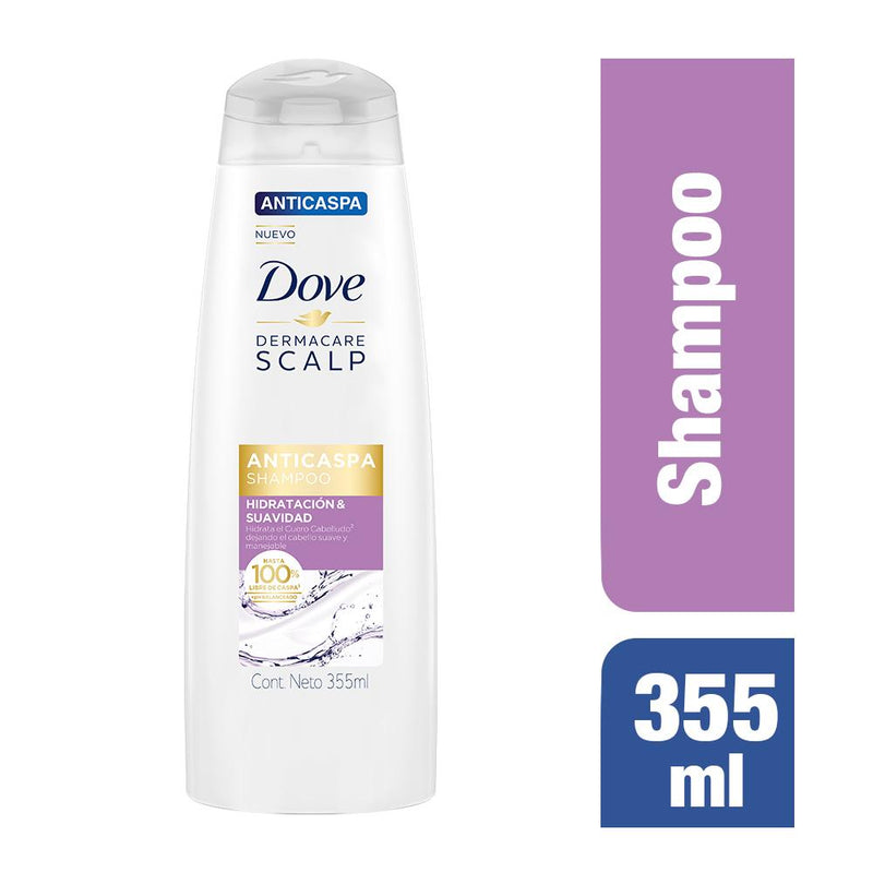 Dove Shampoo Anticaspa Hidratación Y Suavidad 6X355ml - Farmacias Arrocha