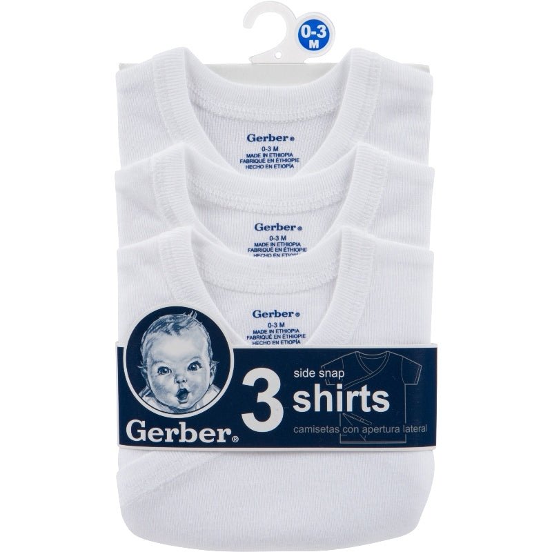 Gerber Set 3 Camisas con Broche Lateral - Farmacias Arrocha